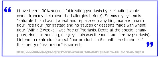 gluten free psoriasis success stories