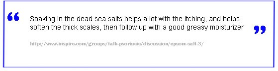 Dead sea salt natural psoriasis treatment