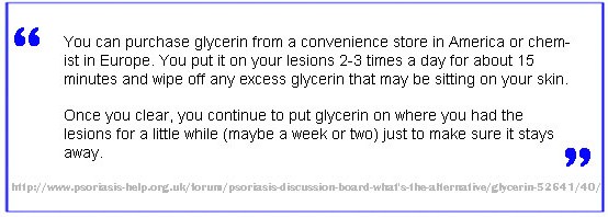 Glycerin Psoriasis Treatment