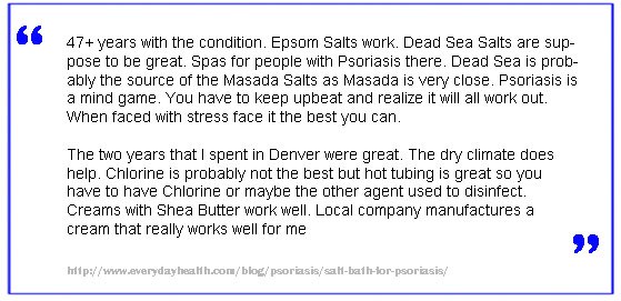 epsom salt for psoriasis