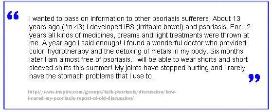 psoriasis and colono cleansing